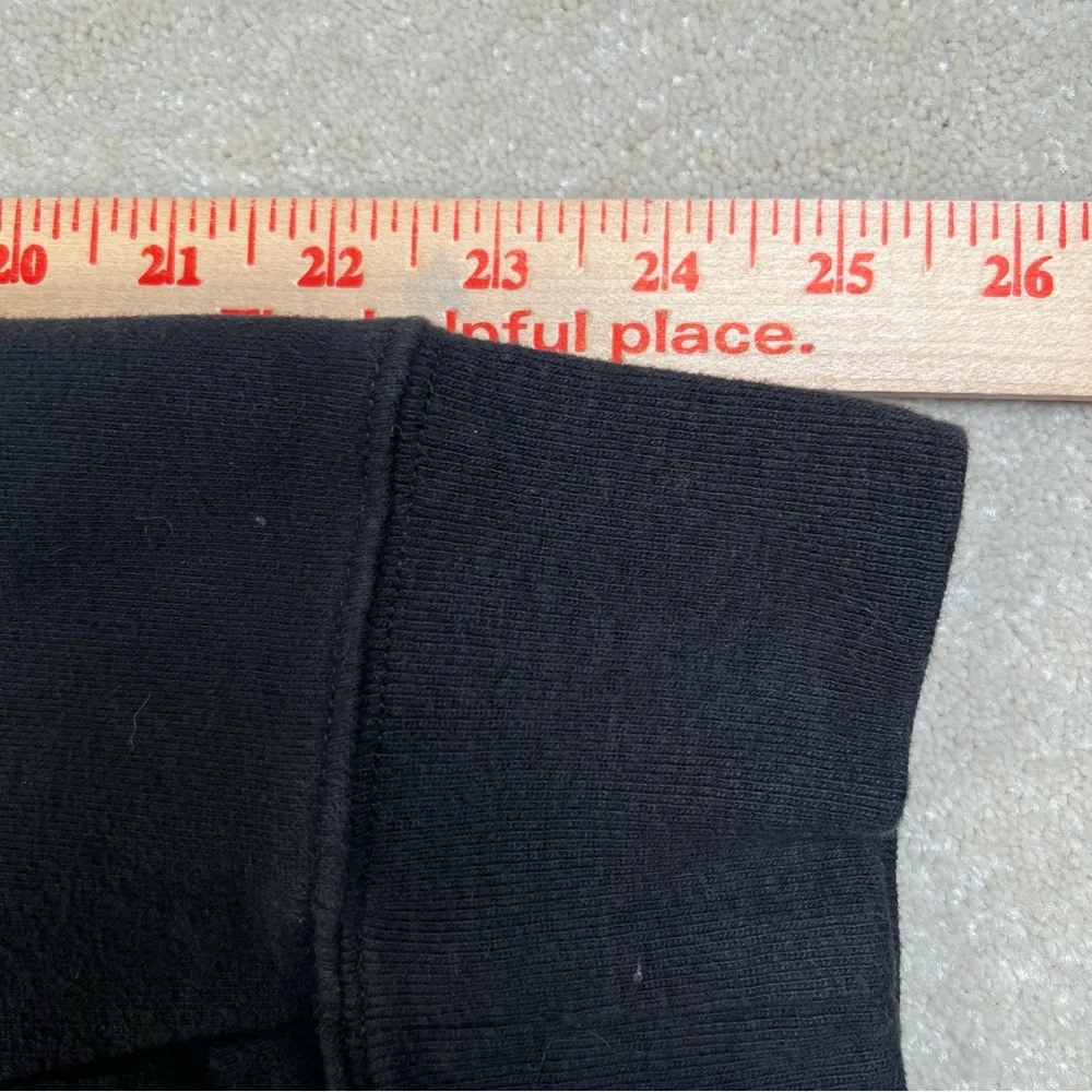 The North Face Hoodie Black‎ Red/white/blue Logo front Kangaroo Pouch men's med